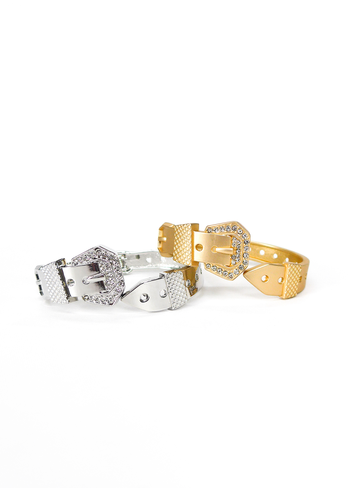 4058 2 PULSERA METALIZADA CON HEBILLA - Imagen 1