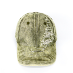 GORRA DENIM GASTADO CON ROTURA GRANDE