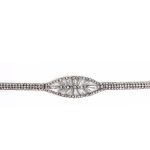 CHOKER STRASS OVALADO CON PIEDRAS FORMA FLOR