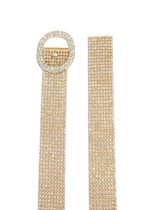 CINTO DE STRASS CON HEBILLA OVALADA - Imagen 2