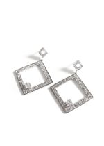 AROS STRASS FORMA ROMBO CON DETALLE PIEDRAS - Imagen 2