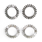 AROS CIRCULARES CON PIEDRAS RESTANGULARES