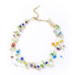 COLLAR HILO DORADO CON PIEDRAS NATURALES