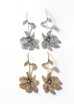 AROS LARGOS FLOR STRASS - Imagen 4