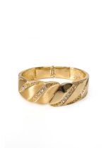 PULSERA RIGIDA STRASS ONDAS