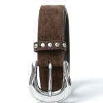 CINTO XL GAMUZADO PASACINTO CON TACHAS