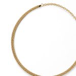 CINTO METALIZADO MALLA METALICA CON DIJE FLOR