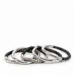 PACK 5 PULSERAS ELASTICAS METALIZADAS CON DETALLES