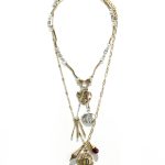 PACK 2 COLLARES CHARMS BICOLOR