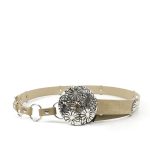 CINTO DETALLE ARANDELAS CON HEBILLA CIRCULAR FLORES