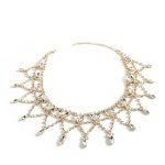 CHOKER STRASS CON DISEÑO DE RED EN CASCADA