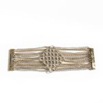 PULSERA MULTICADENA BICOLOR CIERRE IMAN