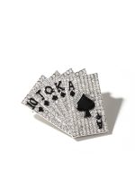 PRENDEDOR CARTAS POKER STRASS