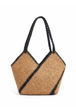 CARTERA RAFIA BICOLOR - Imagen 2