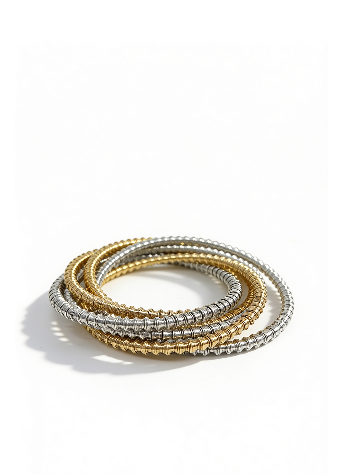 5301 1 PULSERA ESPIRAL CON TEXTURA - Imagen 1