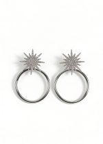 AROS CIRCULO CON SOL STRASS - Imagen 2